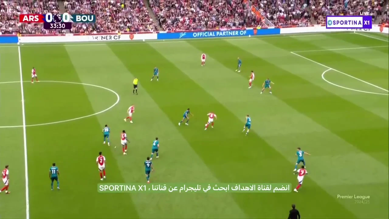 گل اول آرسنال به بورنموث، دکلان رایس
