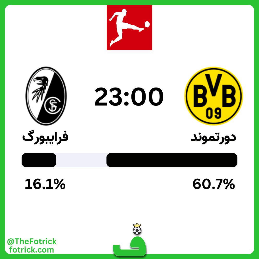 پیش بینی دورتموند مقابل فرایبورگ